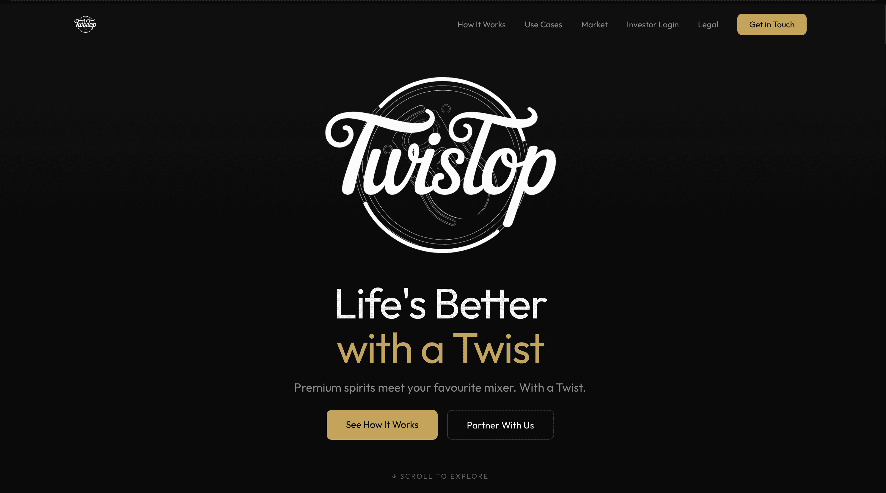TwisTop investor portal and technical features